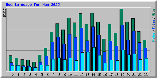 Hourly usage for May 2025